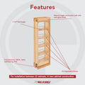 Pull-Out Between Cabinet Wall Filler U66828