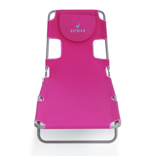 Blue Folding Reclining Outdoor Chaise Lounger V71394