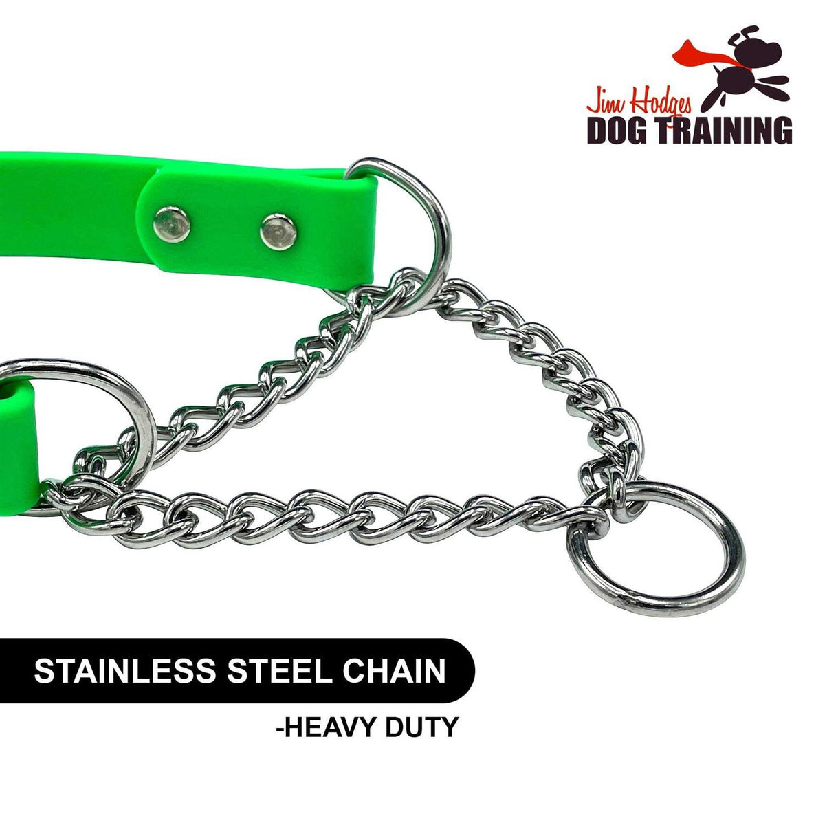 Martingale Collar for Dogs Biothane Stainless Steel Hardware J9019