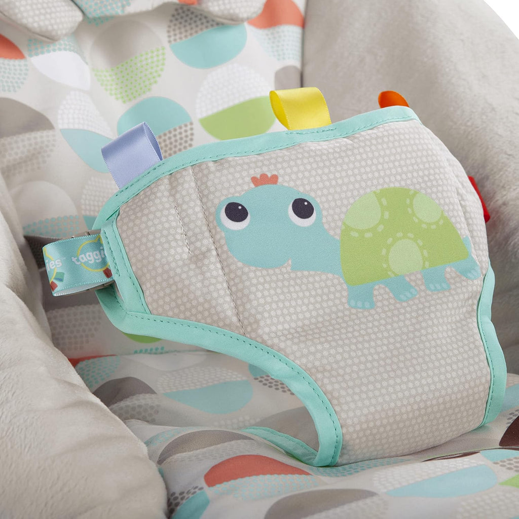 Baby Bouncer Infant Seat with Vibrations, Music, Removable Toy Bar H354