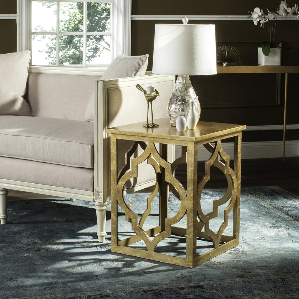 Silver Leaf Trellis End Table K28394