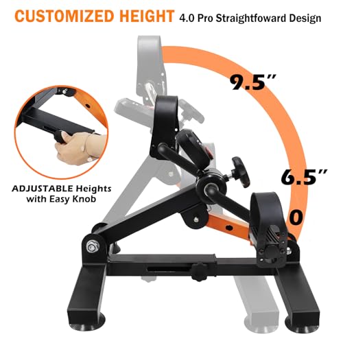 Adjustable Foldable Pedal Exerciser with Suction Cup Feet D395