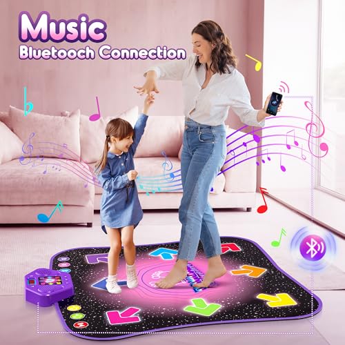Electronic Dance Mat with Light-up 6-Button Wireless Bluetooth E990576