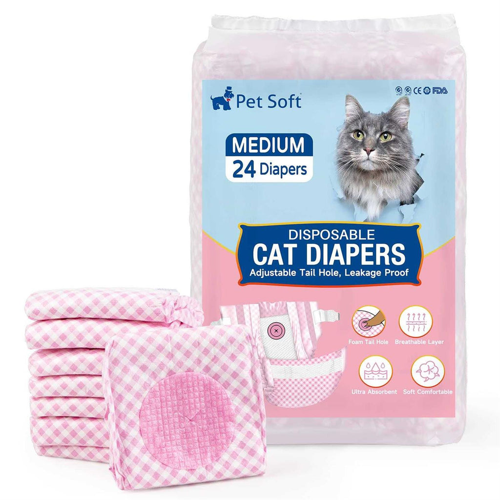 Soft Disposable Cat Diapers with Adjustable Foam Tail Hole S71238