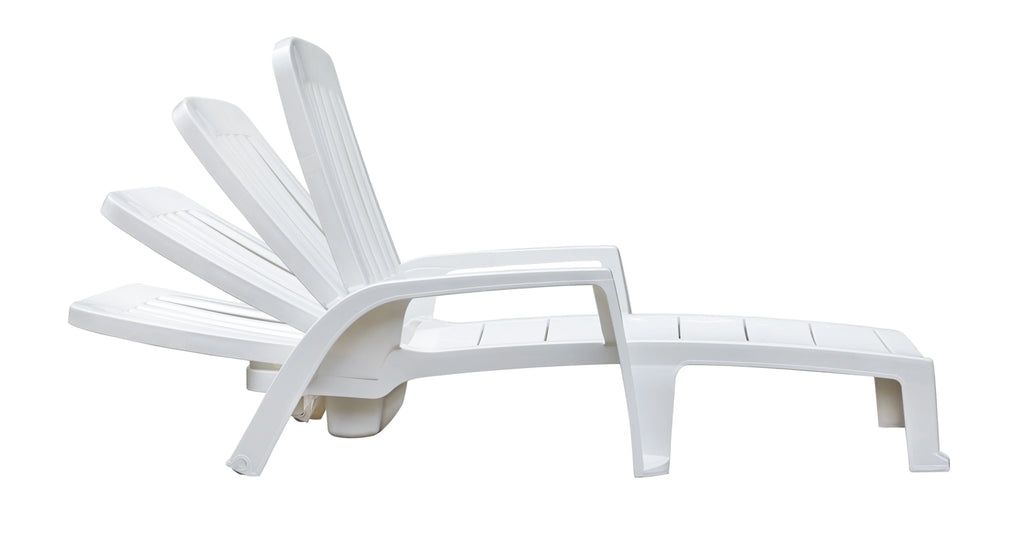 White Resin Chaise Lounge H586224