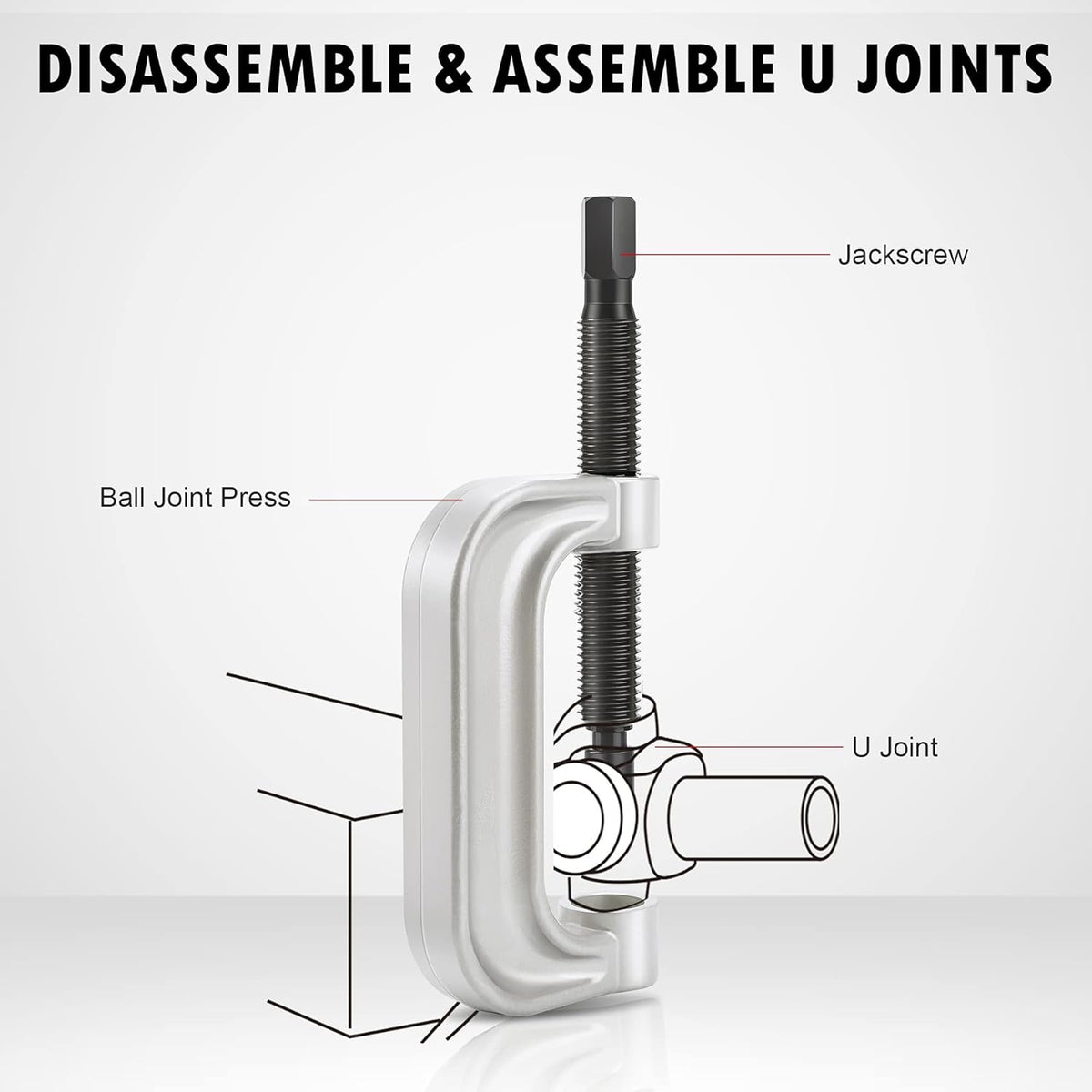 Ball Joint Press & U Joint Removal Tool Kit with 4wd Adapters K503