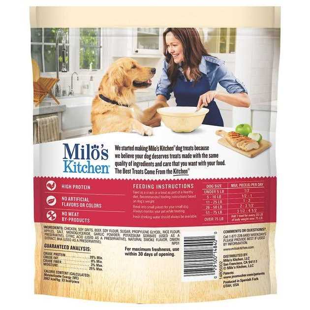Chicken Apple Sausage Slices Dog Treats Y568