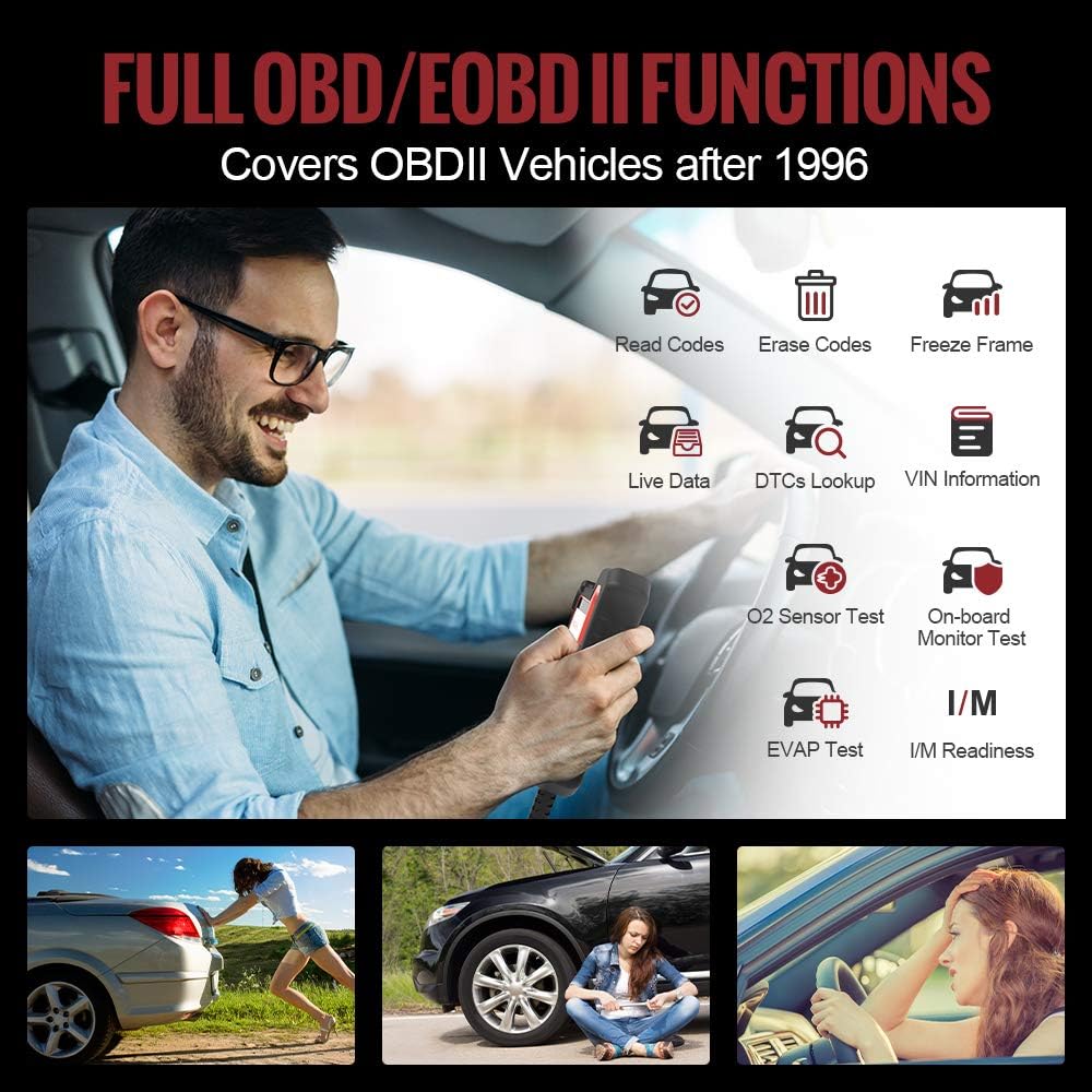 OBD2 Scanner Code Reader with 3 Reset Functions B3936