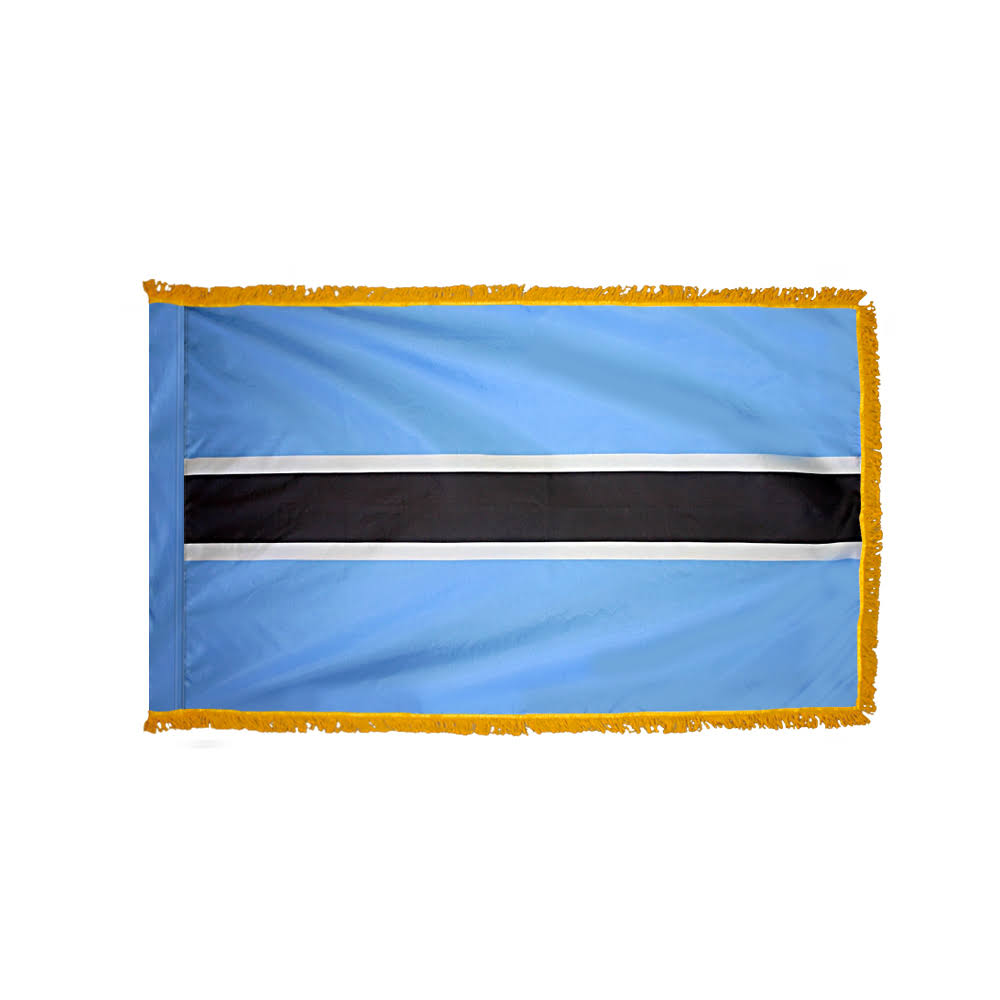 3x5 ft. Nylon Botswana Flag Pole Hem and Fringe A64202