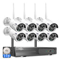 16CH 4K NVR 4Pcs 3MP Night Vision WiFi Cameras 1TB HDD P756707