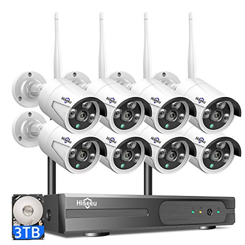 16CH 4K NVR 4Pcs 3MP Night Vision WiFi Cameras 1TB HDD P756707