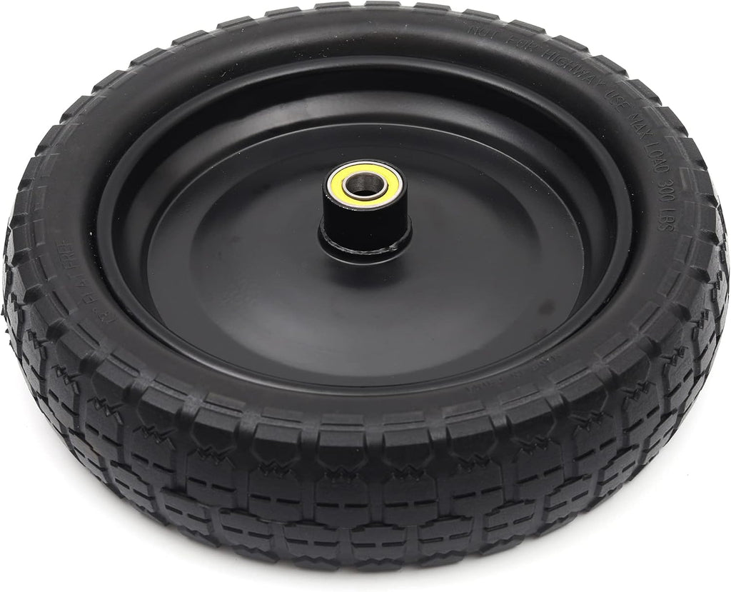 13" Solid Polyurethane Flat-Free Tire and Wheel Assemblies (4-Pack) G624549