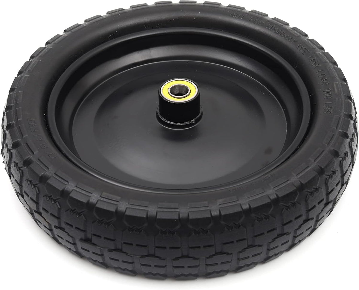 13" Solid Polyurethane Flat-Free Tire and Wheel Assemblies (4-Pack) G624549