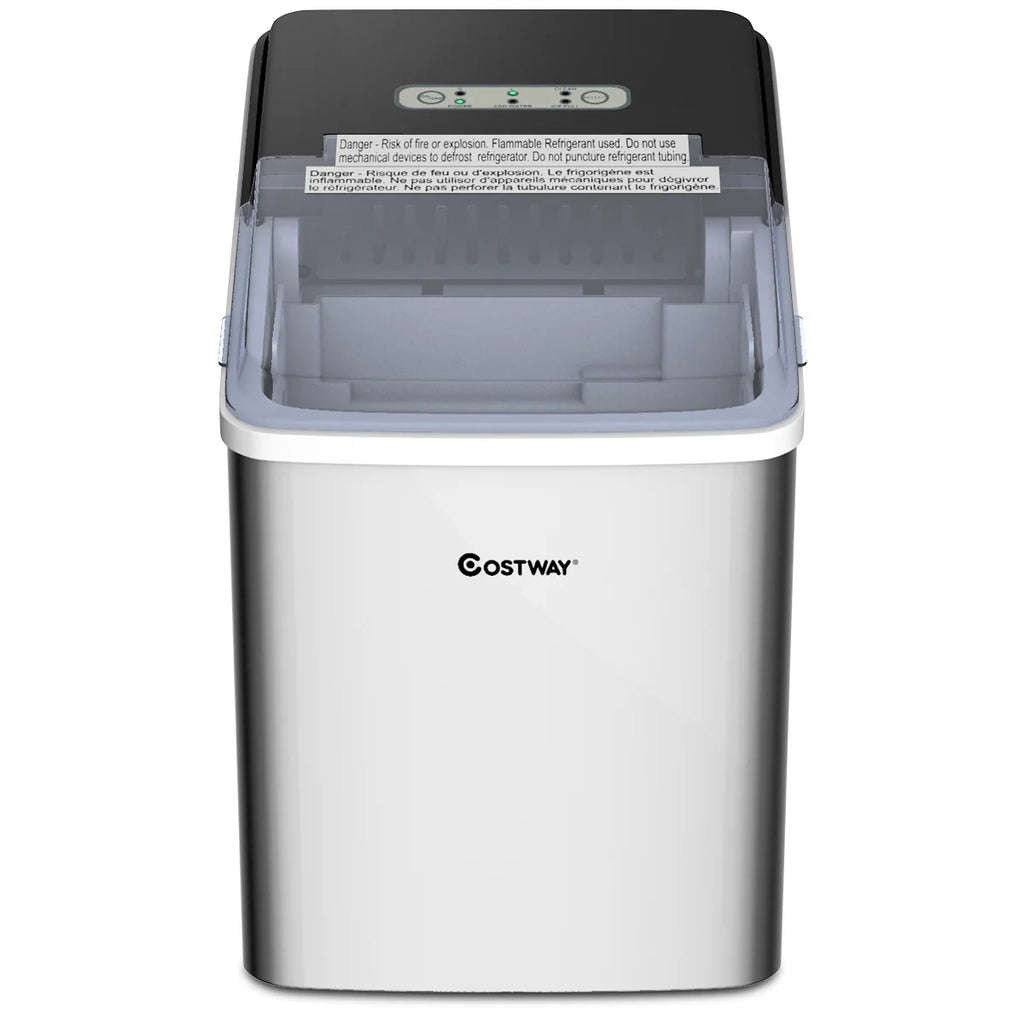 Stainless Steel Countertop Ice Maker with Scoop R2730