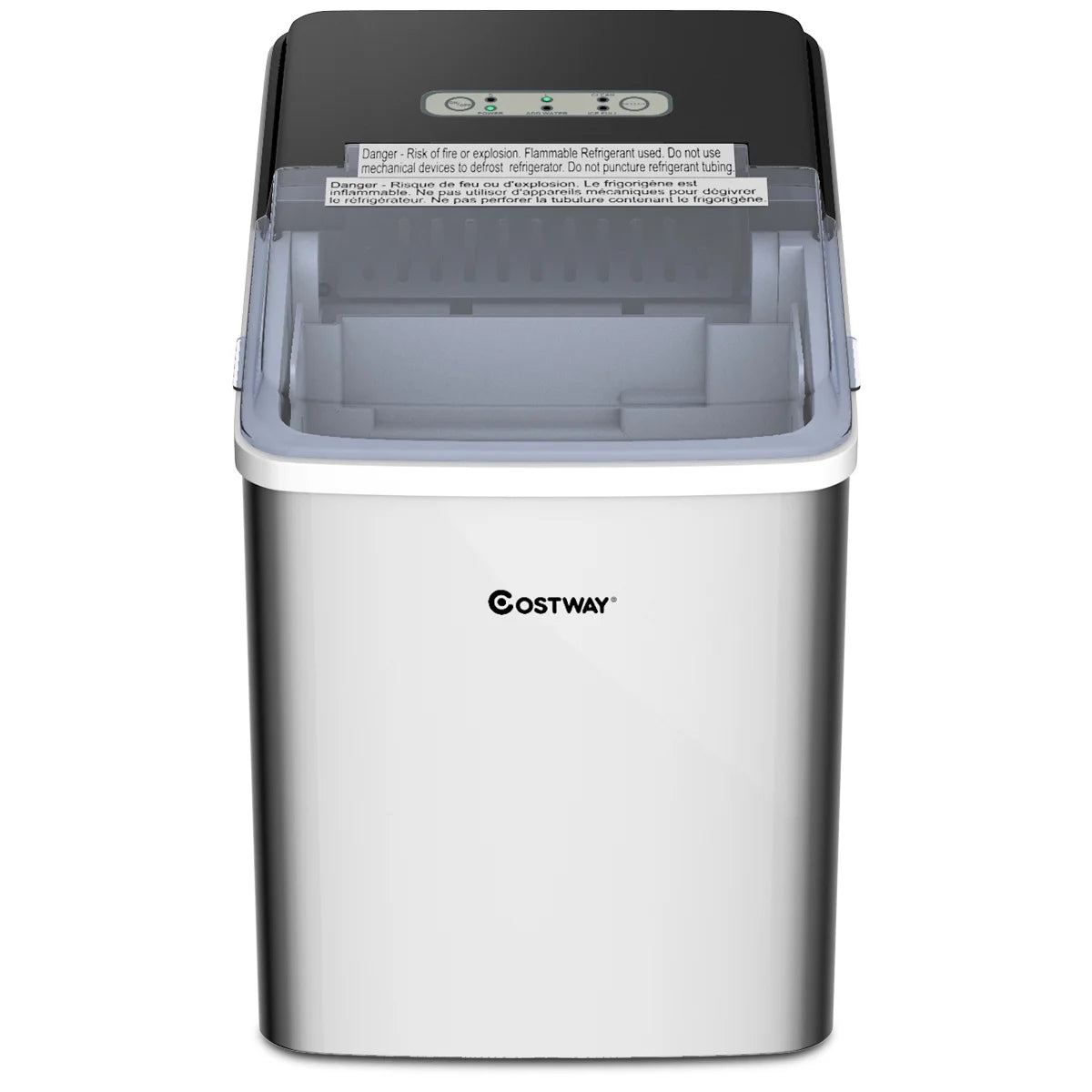 Stainless Steel Countertop Ice Maker with Scoop R2730