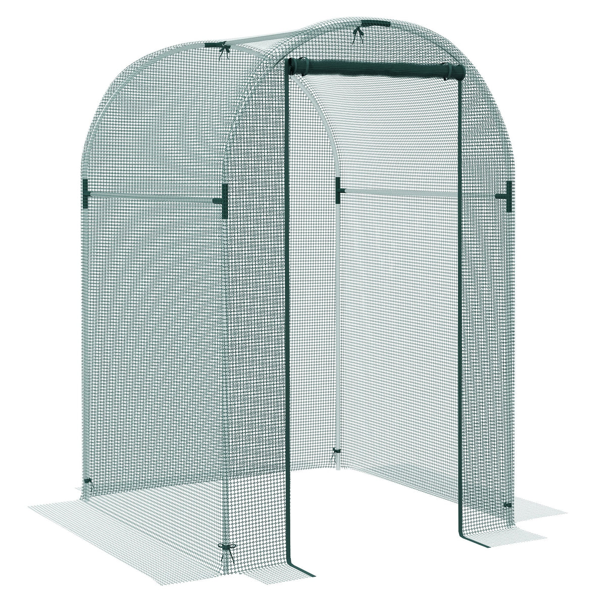 4' x 4' Green Plant Protection Tent Crop Cage with Door E979406
