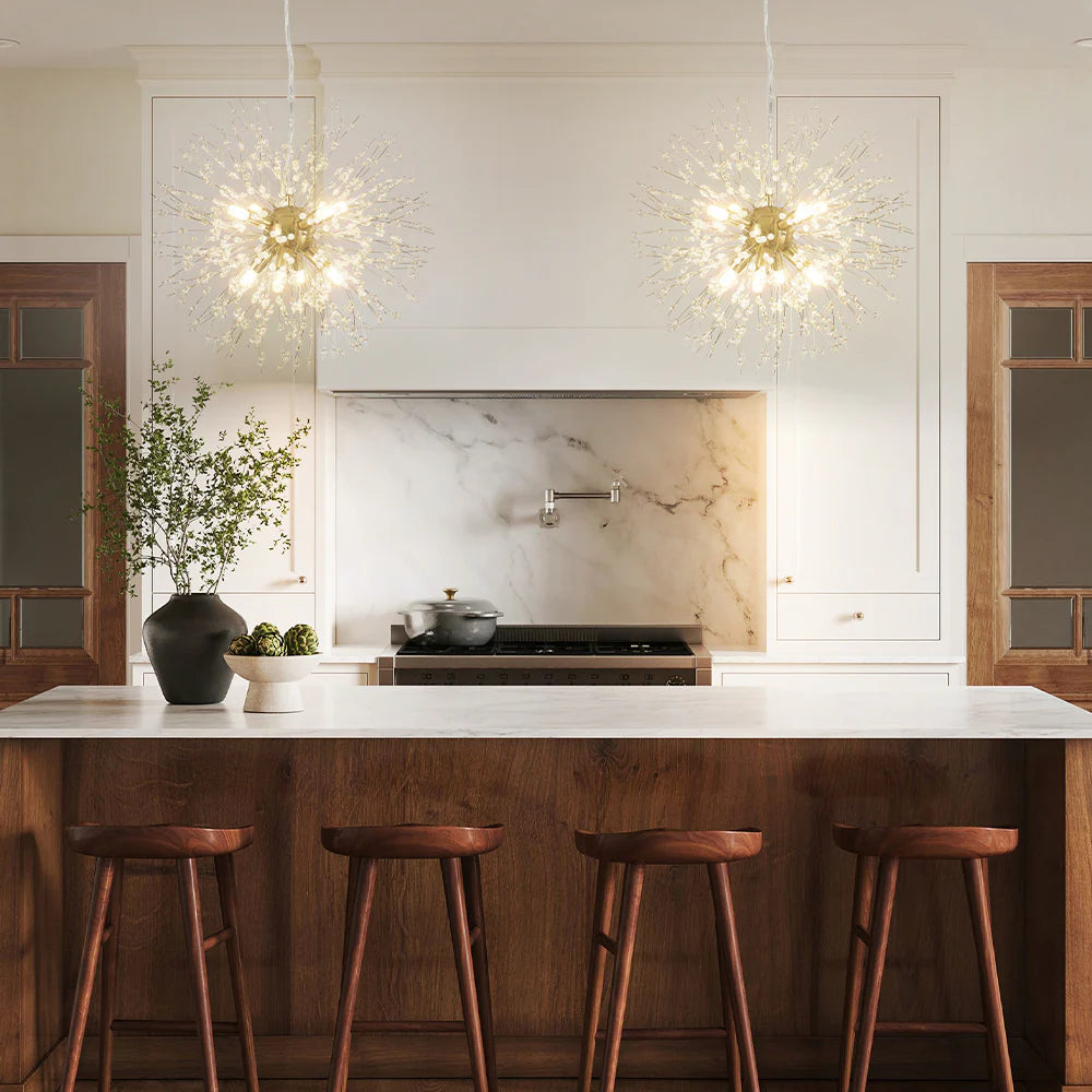 8-Light Sputnik Sphere Crystal Chandelier Y212