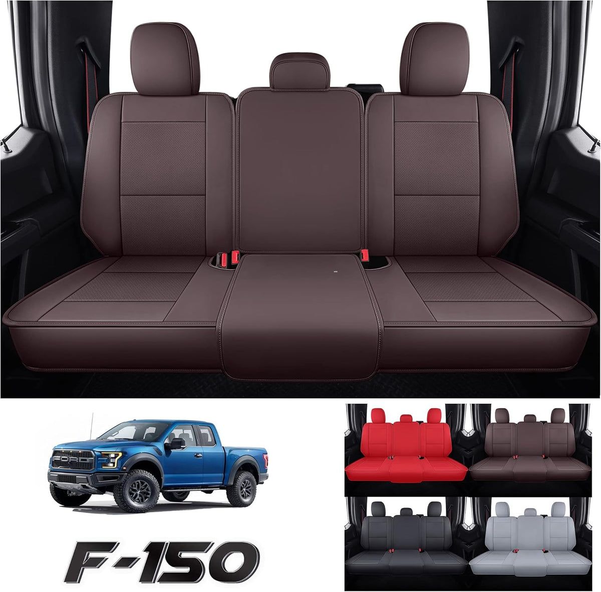 Leather Car Seat Cover for Ford F150 2009-2022 B504393