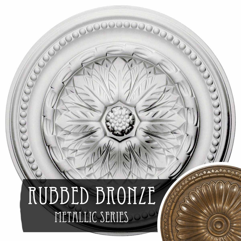 15 3/4x22OD x 1 7/8x22P Ceiling Medallion (Rubbed Bronze) X334382
