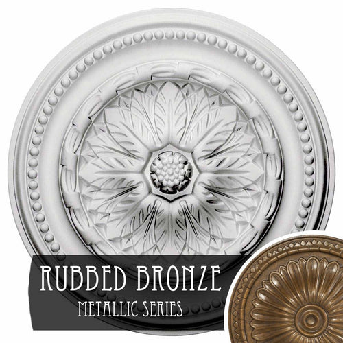 15 3/4x22OD x 1 7/8x22P Ceiling Medallion (Rubbed Bronze) X334382