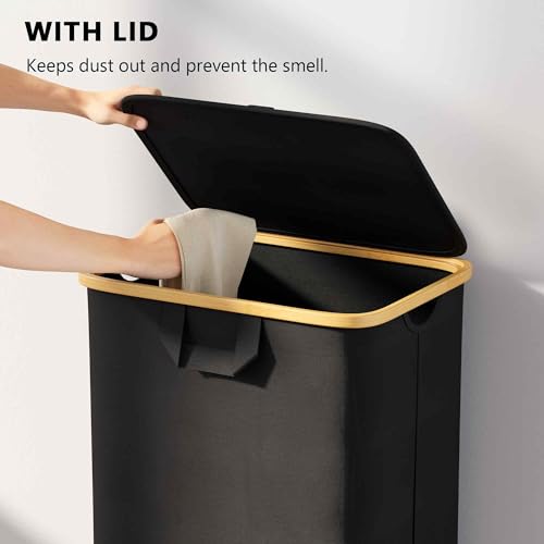 Gray 29 Gal Rolling Laundry Hamper with Lid K4748