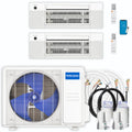 24,000 BTU 2 Zone Ceiling Cassette Ductless Air Conditioner and Heat Pump Y896
