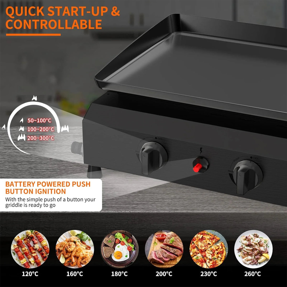 4-Burner Propane Gas BBQ Grill C245466