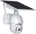 Solar Security Camera Wireless WiFi PTZ Color Night Vision Motion Detection Battery Powered M1212