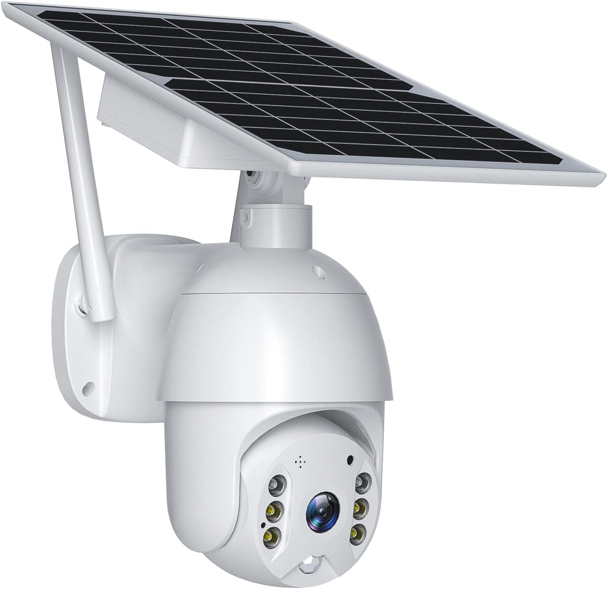 Solar Security Camera Wireless WiFi PTZ Color Night Vision Motion Detection Battery Powered M1212