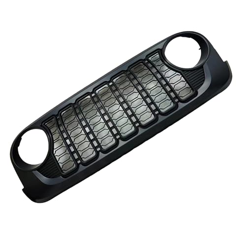 Front Grille Grid Grill Guard With Camera Hole for Jeep Wrangler JL Gladiator ABS Blackout E835452