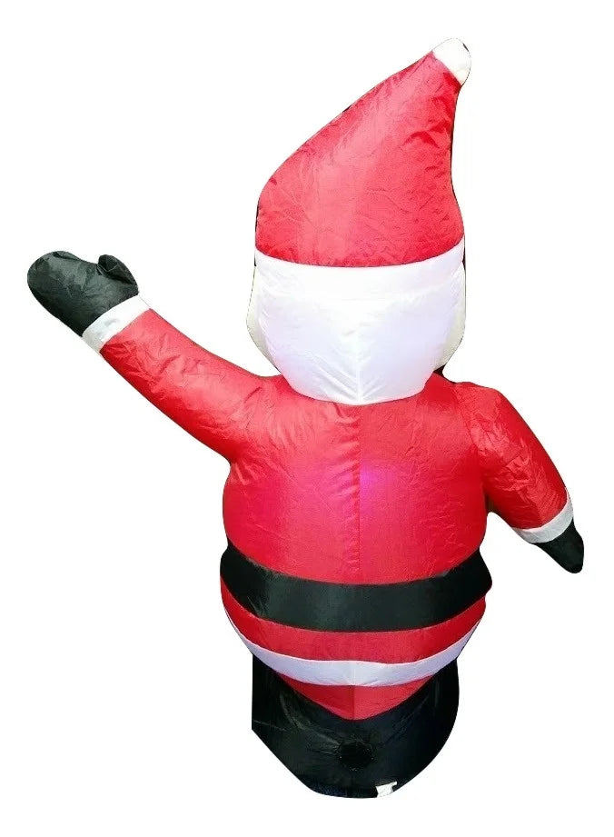 Black African American Santa Claus 4' Inflatable Christmas Yard Decor I6194