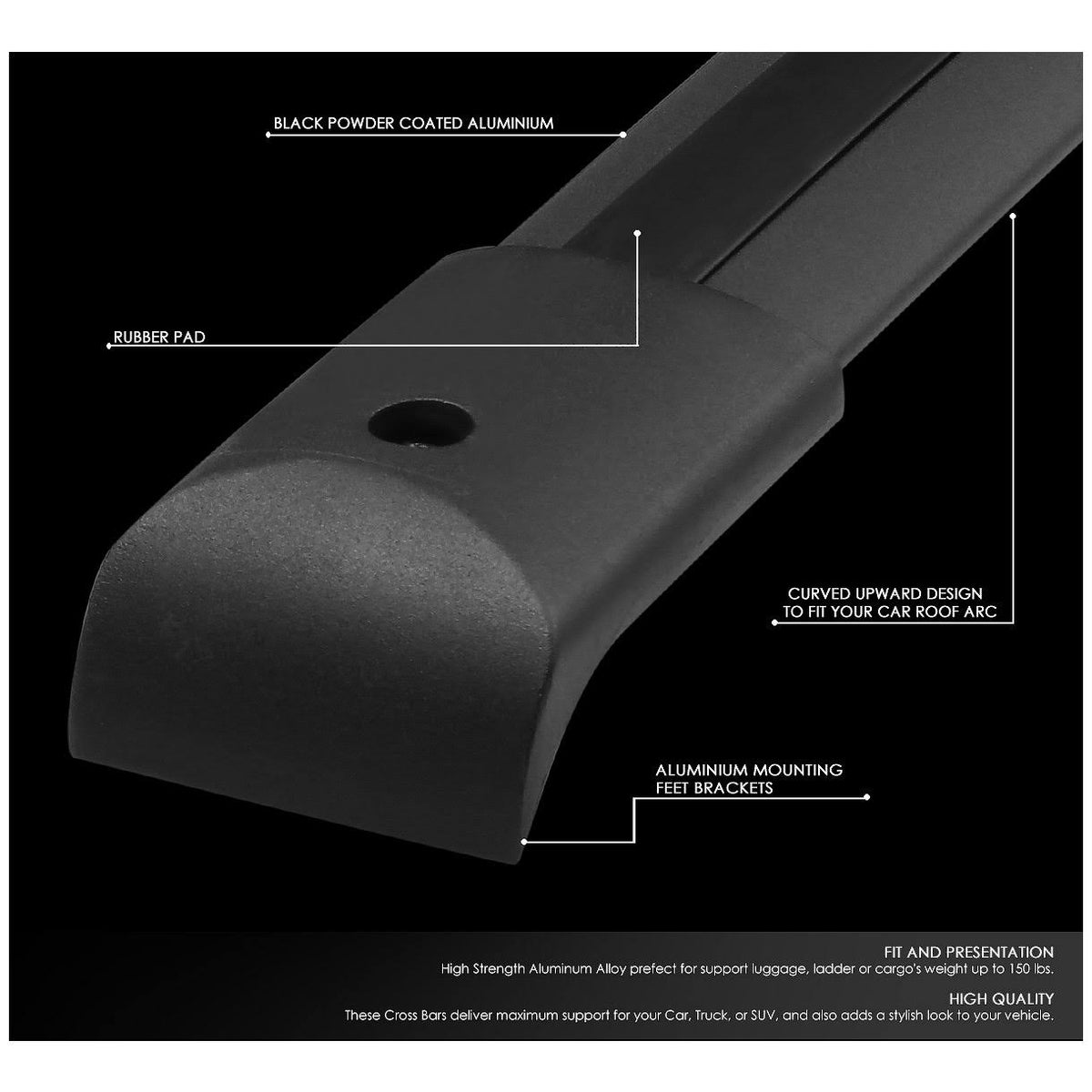 Aluminum Roof Rack Cross Bar Cargo Carrier L625595