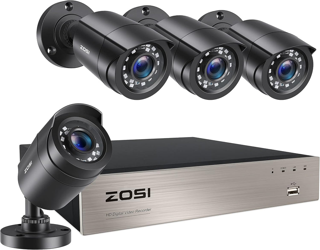 4K Ultra HD Security Cameras System, 4 Channel DVR with 2TB Hard Drive and 4 x 4K Bullet Cameras Y283