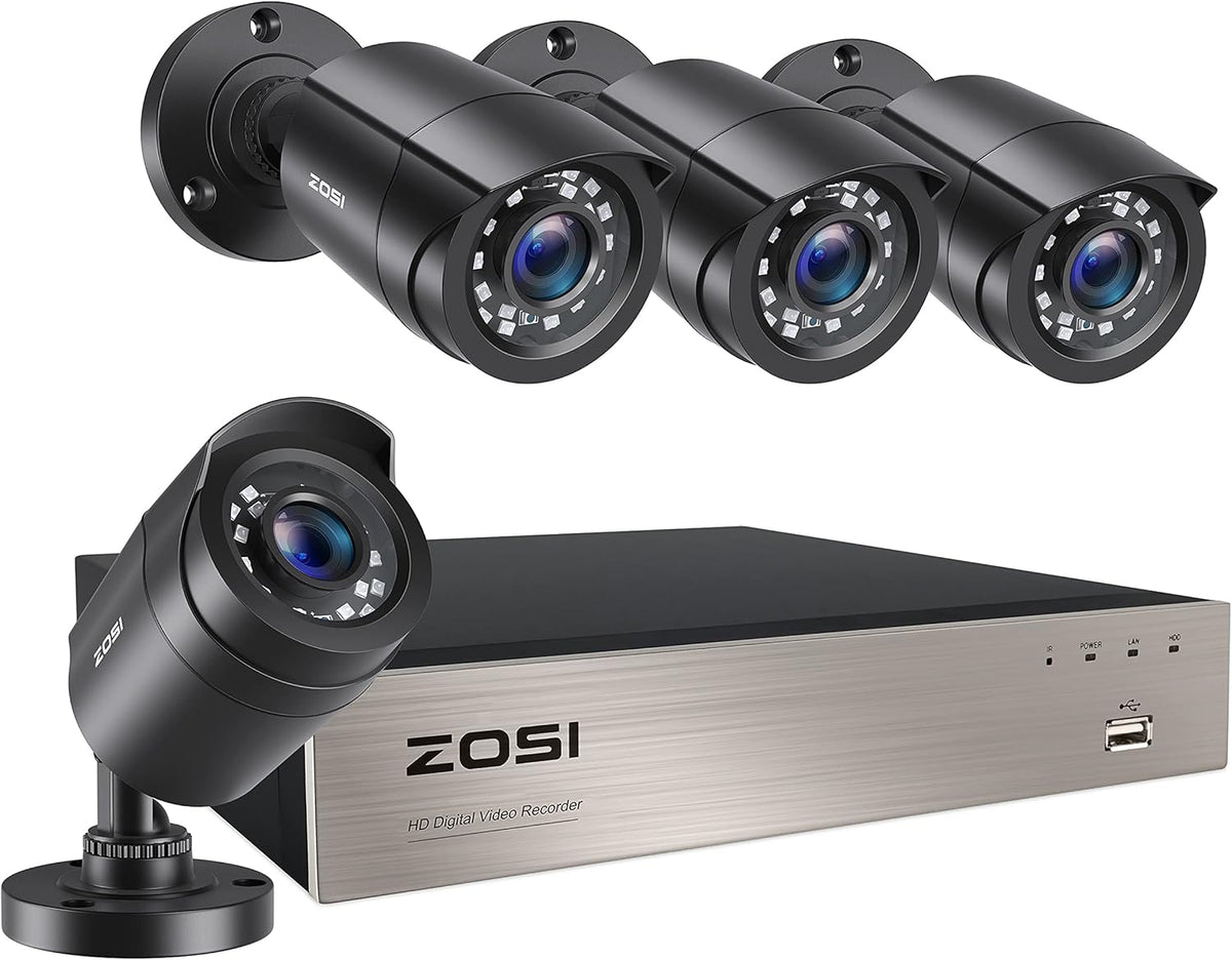 4K Ultra HD Security Cameras System, 4 Channel DVR with 2TB Hard Drive and 4 x 4K Bullet Cameras Y283