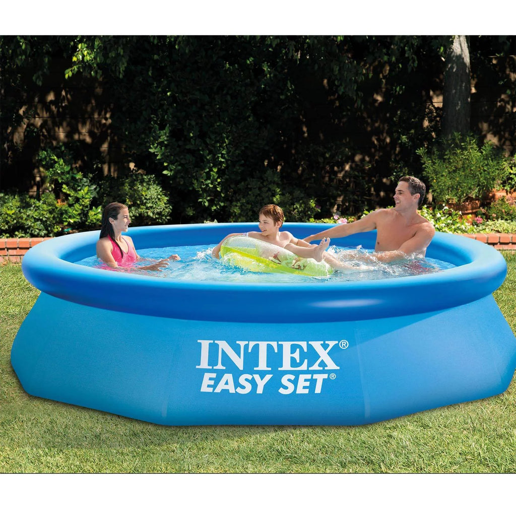 10ft x 30in Inflatable Above Ground Swimming Pool with Pump C853