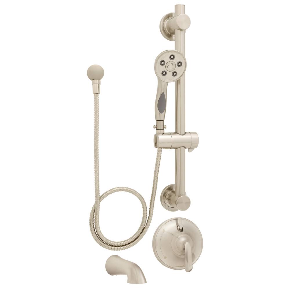 Brushed Nickel Shower & Tub Combination Y766644