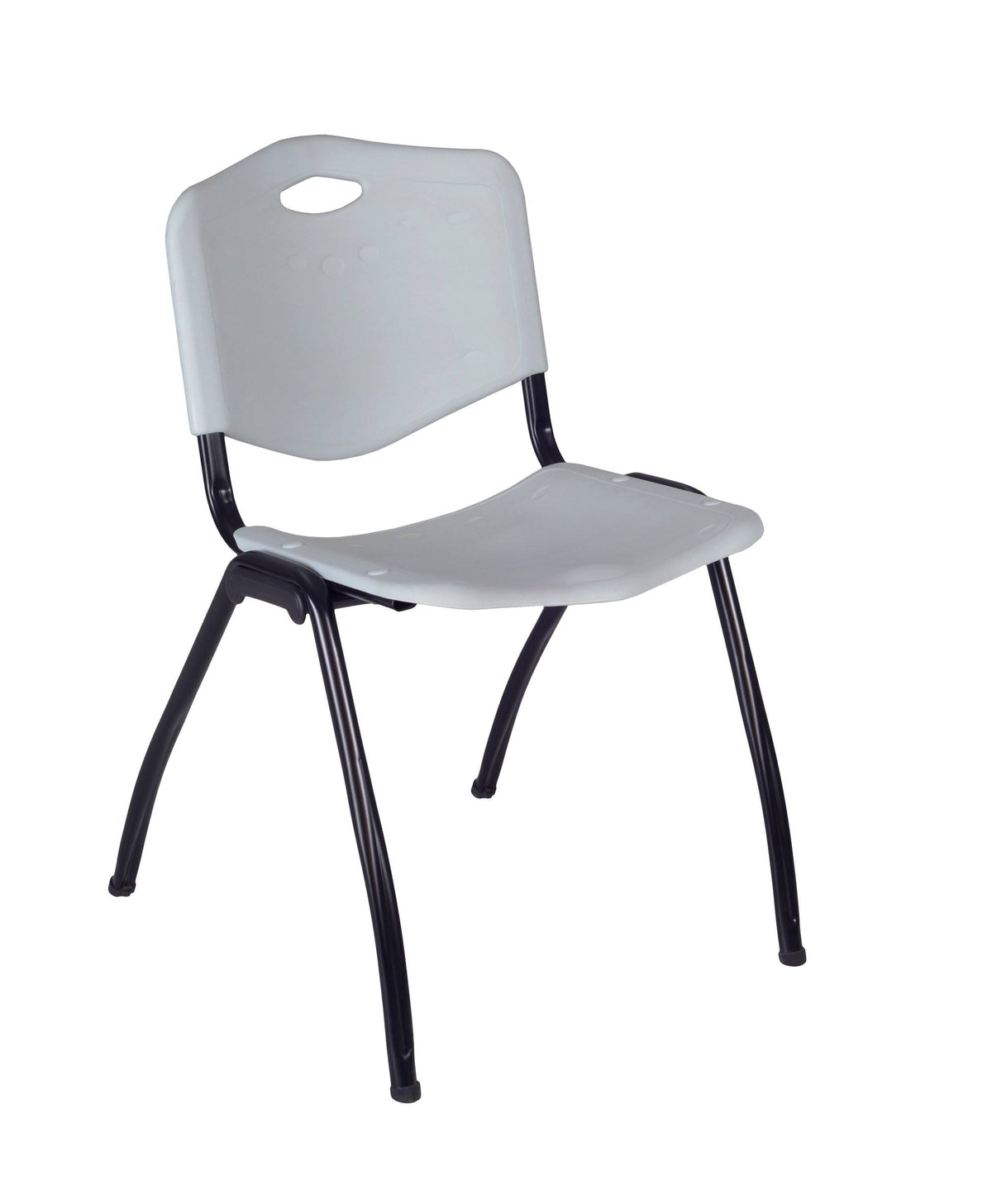 36x22 Square Breakroom Table and 4 Stack Chairs Y185