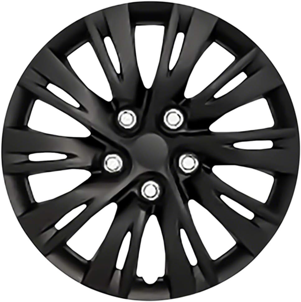 Set of 4 15" 10 Split Spoke Wheel Covers Gloss Black X340493