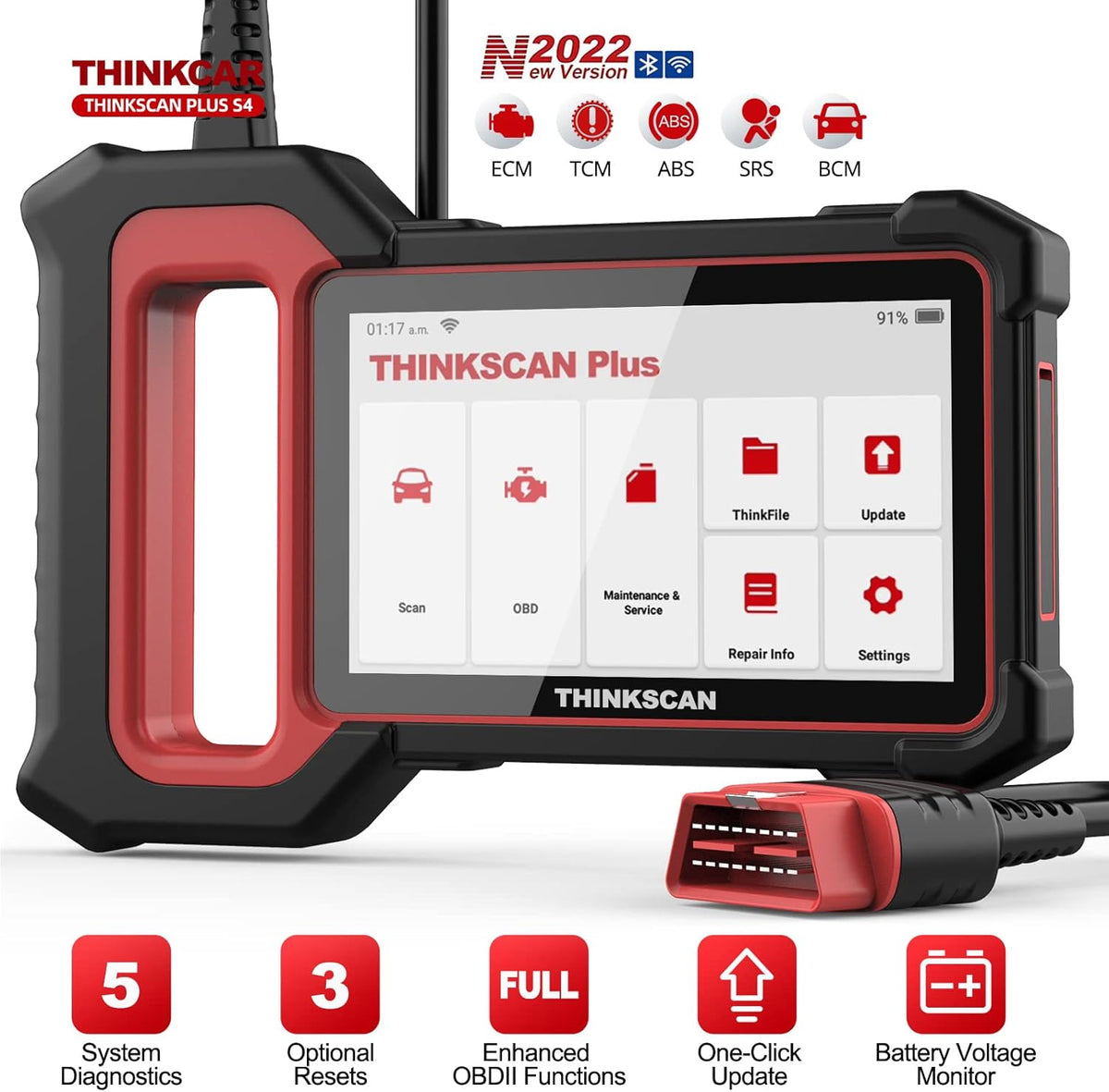 OBD2 Scanner Code Reader with 3 Reset Functions B3936