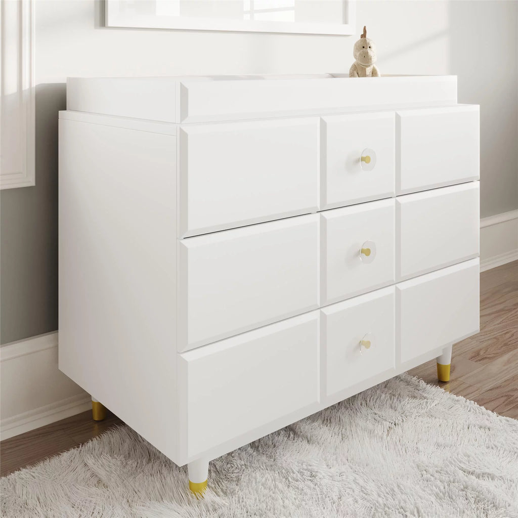 White 3 Drawer Dresser A1729