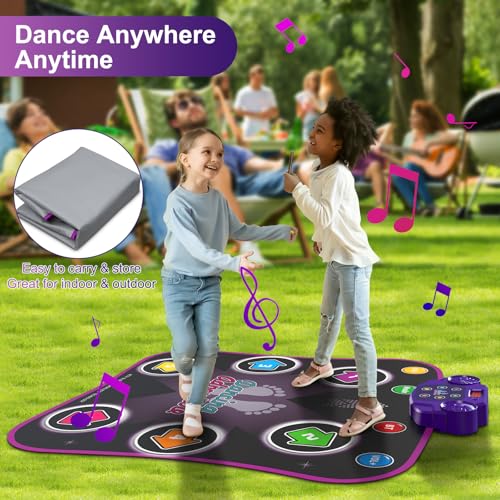 Electronic Dance Mat with Light-up 6-Button Wireless Bluetooth E990576