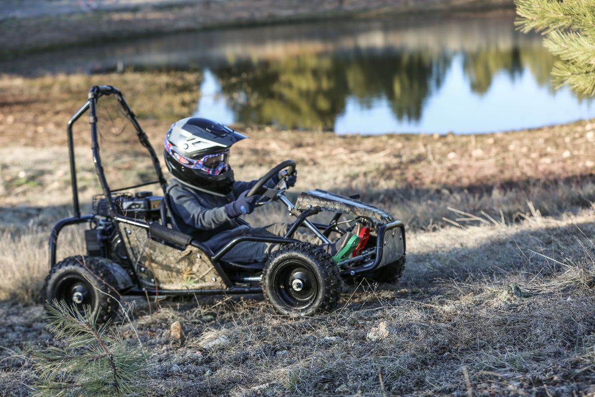 Gas Powered Camo Ride-On Go Kart W712