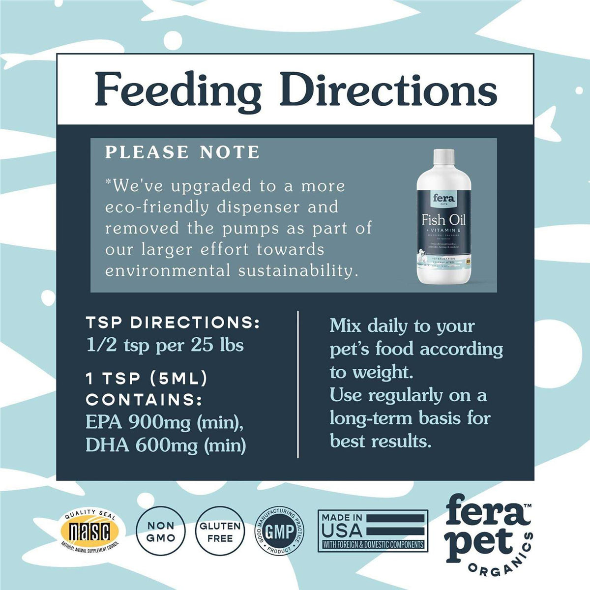 Fish Oil + Vitamin E Supplement for Dog & Cat I516