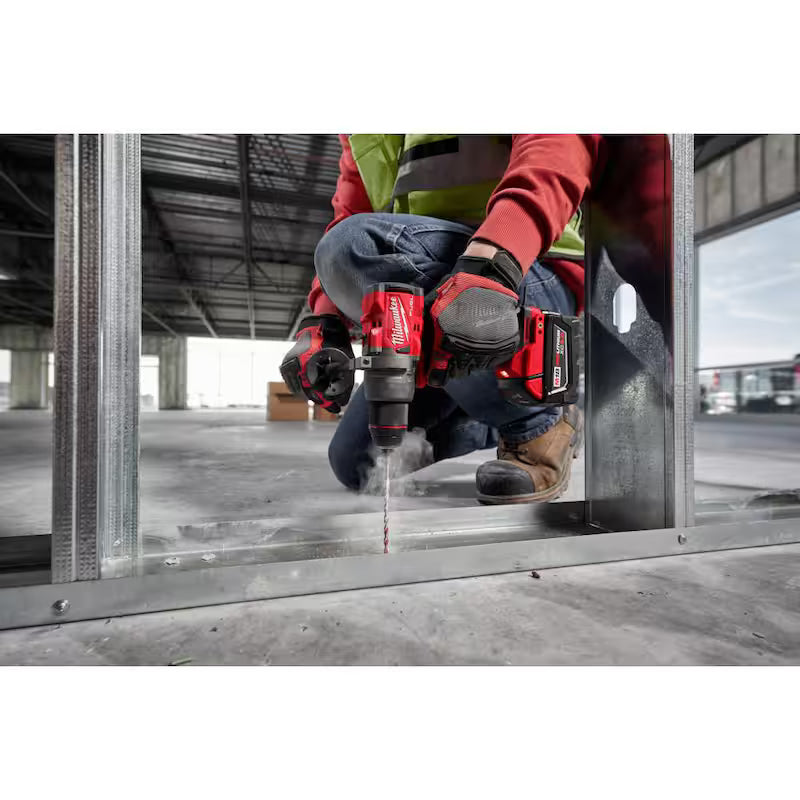 18-Volt Lithium-Ion Brushless Cordless Hammer Drill with Screw Driver Bit Set R3710