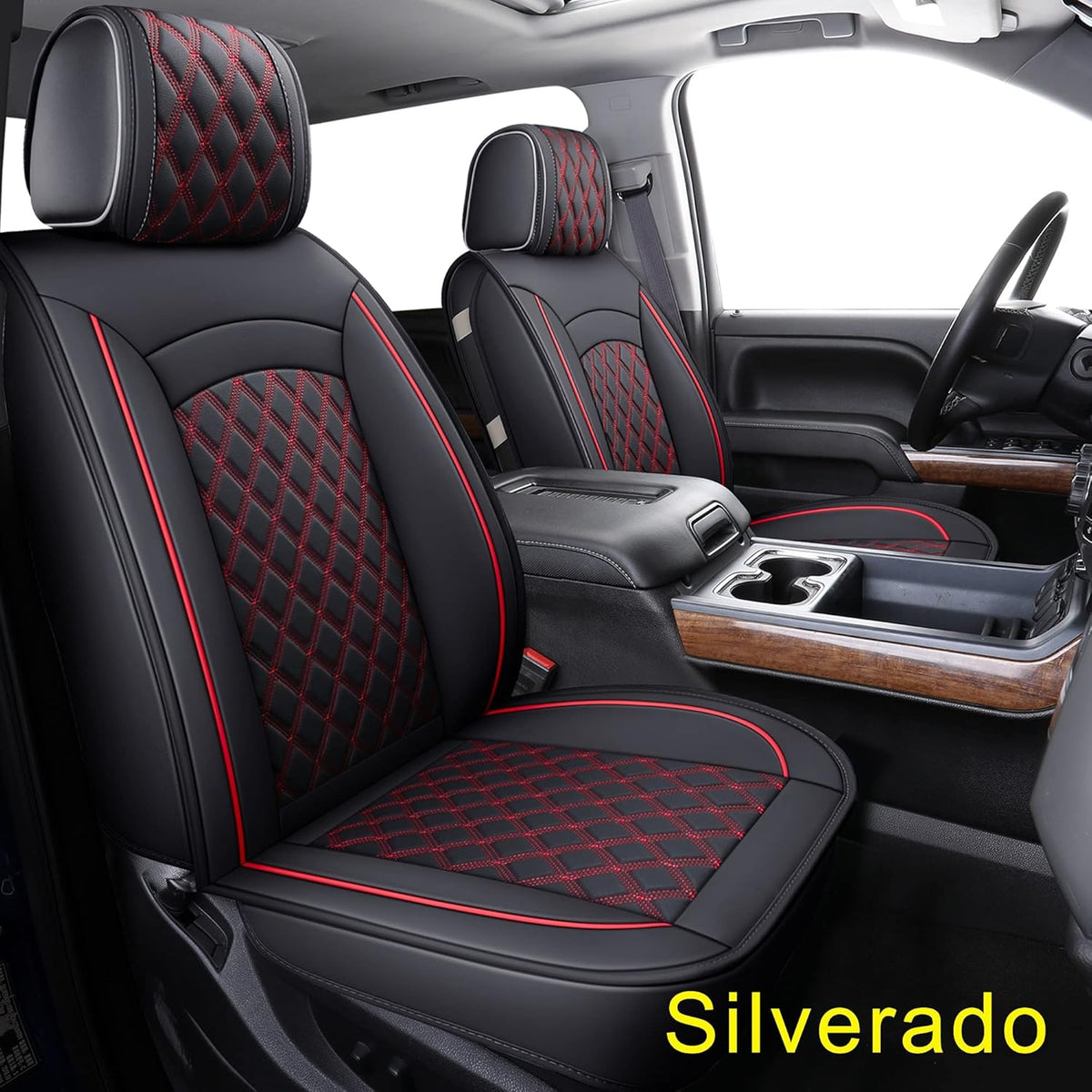 Black Water Proof Faux Leather Seat Covers L878