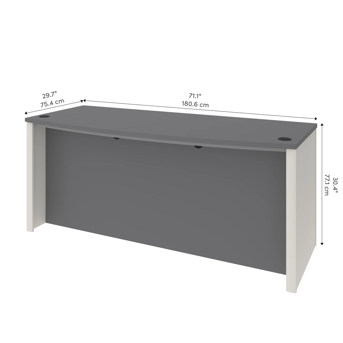 72W Desk Shell V698
