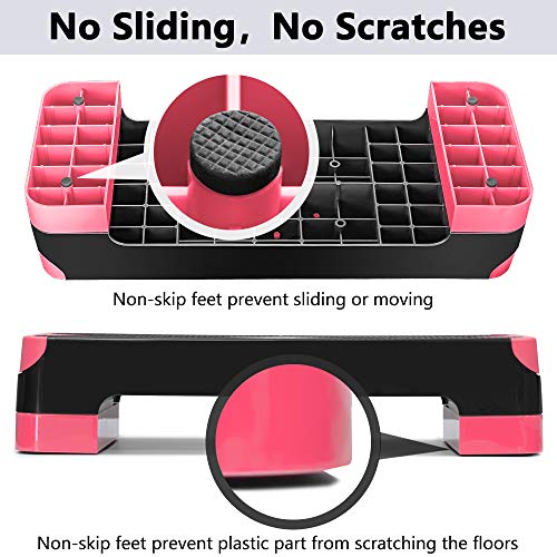 Adjustable Aerobic Stepper with 2 Risers Z42718