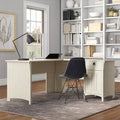 Antique White L-Shape Desk F71940