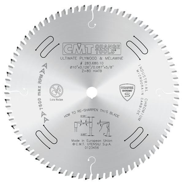 Chrome Coated Cut-Off Circular Saw Blade for Two-Sided Melamine Y246