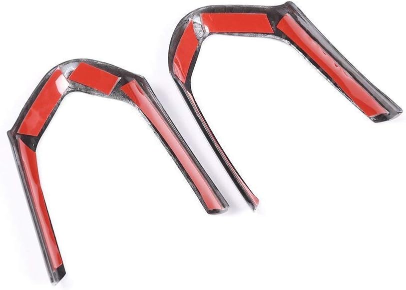 Carbon Fiber ABS Steering Wheel Decoration Frame Cover Trim I329297